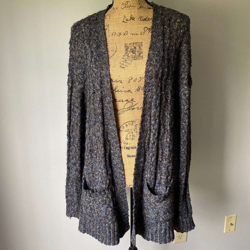 Cape Juby Long Sweater Black/Grey